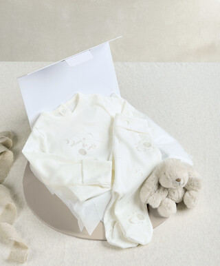 Mamas & Papas Celestial Bodysuit with Leggings Set & Bunny Beanie Gift